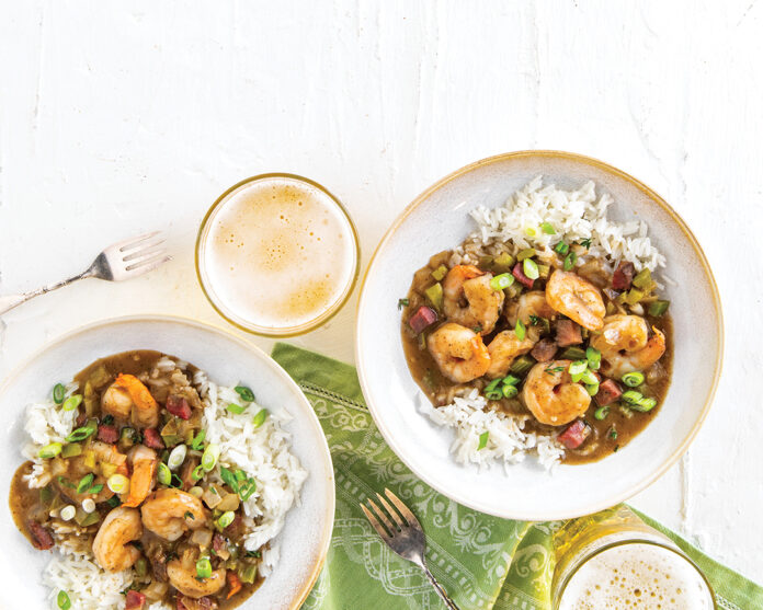 SHRIMP AND TASSO ÉTOUFFÉE