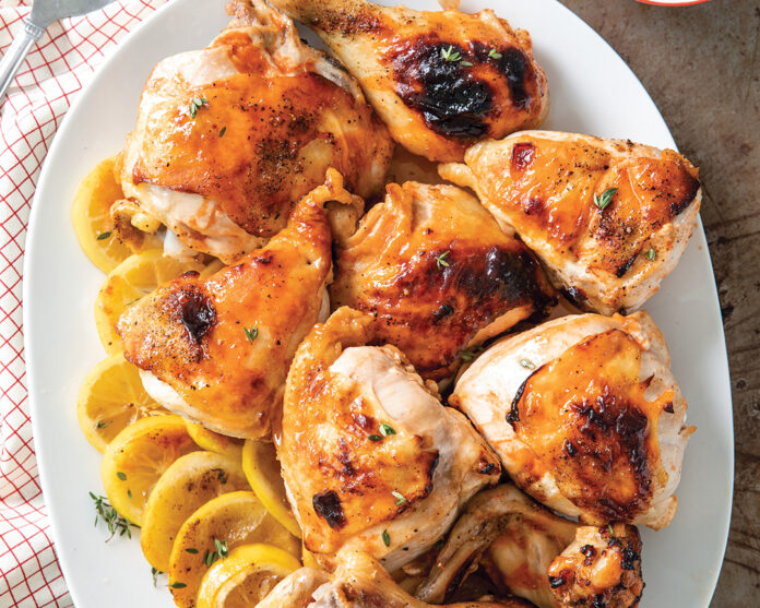 Hot Honey Butter Roasted Chicken