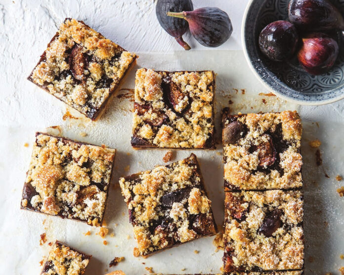 Fig Pound Cake Crumb Bars