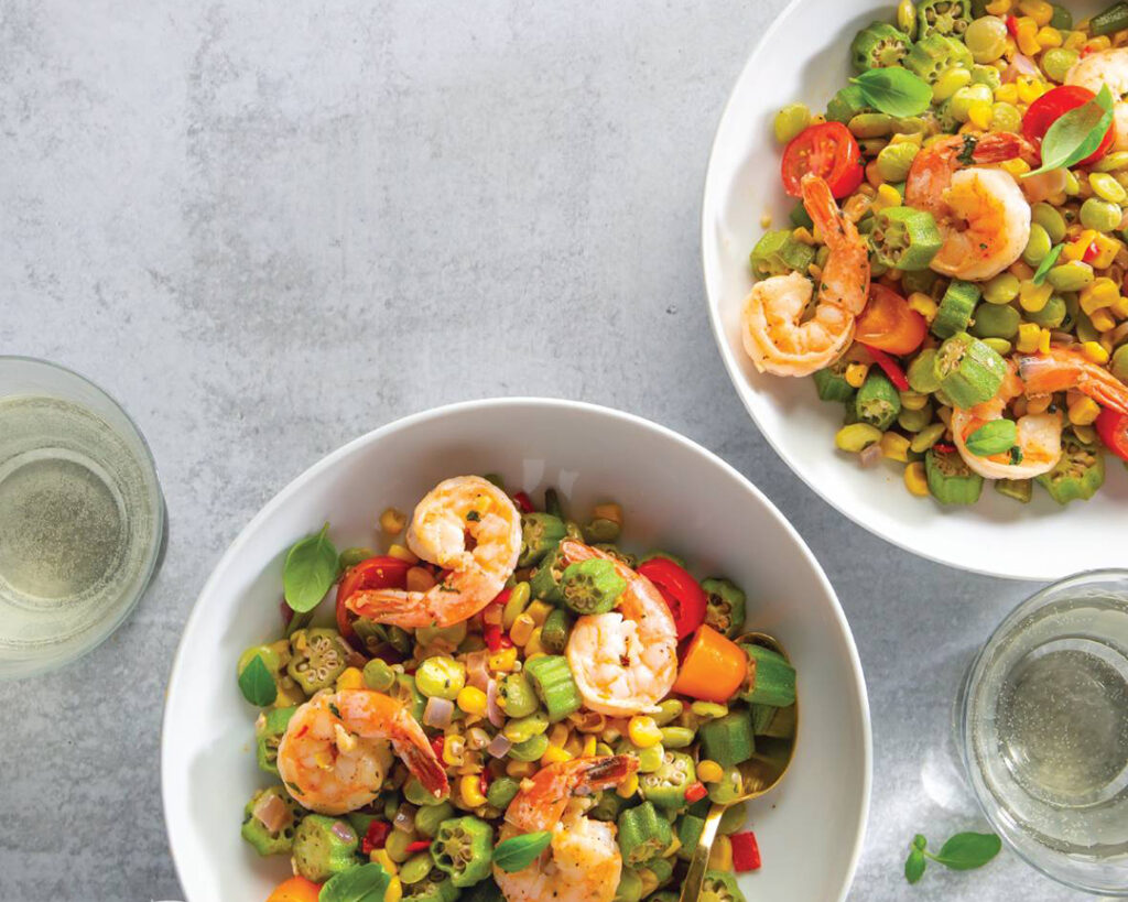 Shrimp and Okra Succotash