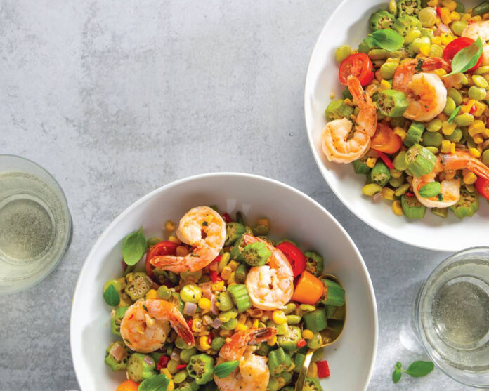 Shrimp and Okra Succotash