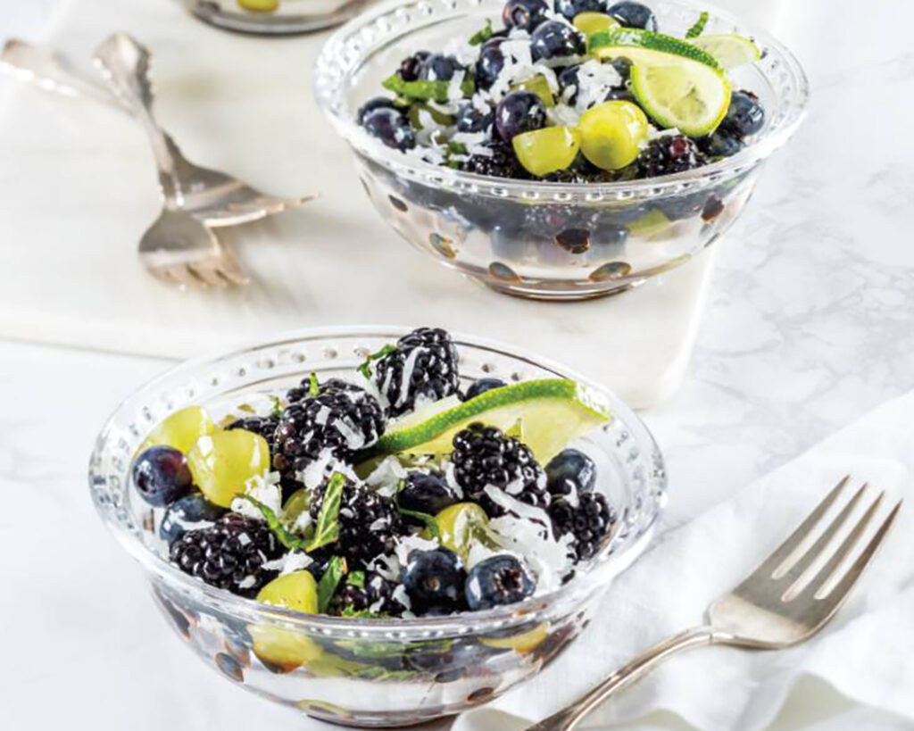Black and Blue Fruit Salad