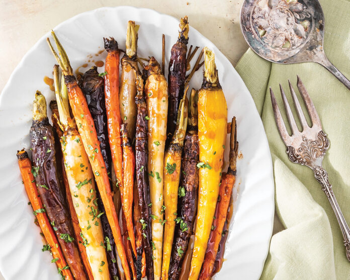Roasted Rainbow Carrots