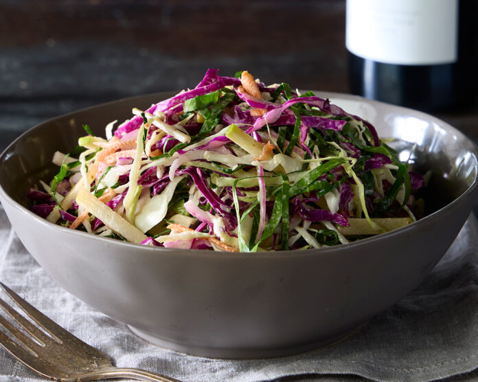 Apple and Collard Greens Coleslaw