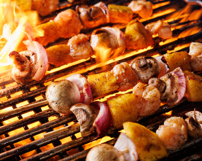 Shrimp and Pineapple Skewers