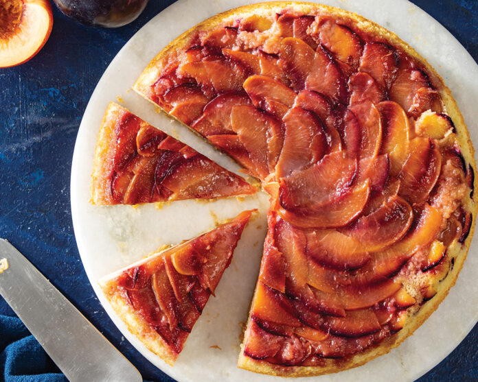 Nectarine-Plum Upside-Down Cake