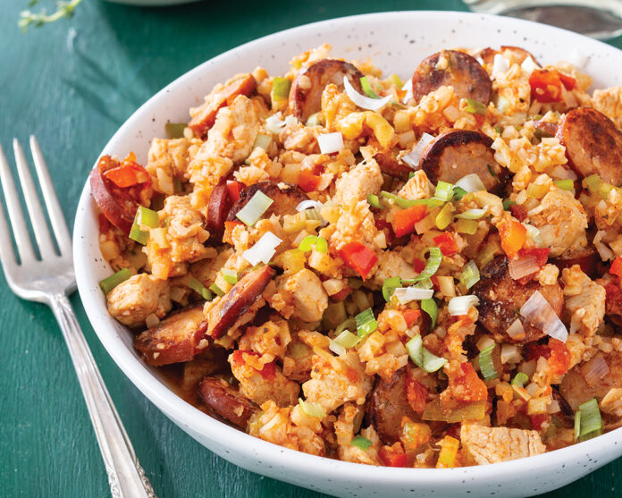 Cauliflower Rice Jambalaya