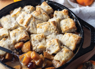 Persimmon-Cranberry Cobbler Persimmon-Cranberry Cobbler