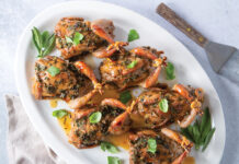 Gator-Stuffed Quail Gator-Stuffed Quail