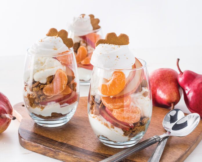 Satsuma and Pear Parfait