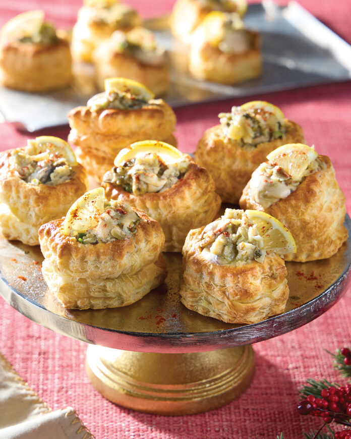 Oyster and Artichoke Casserole in Pastry Cups