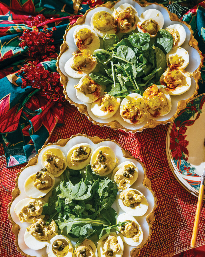 Deviled Eggs with Pecans