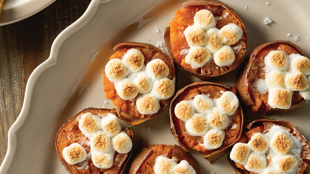 Smashed Sweet Potatoes