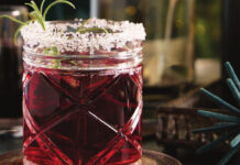 Spiced Cranberry French 75