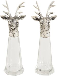 Metal Deer Salt and Pepper Shaker