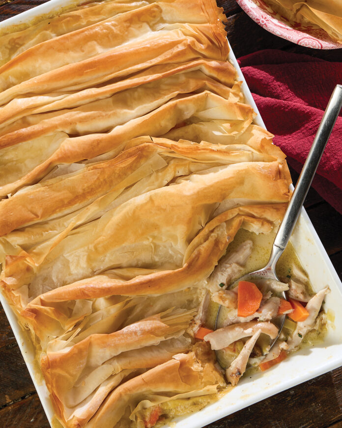 Rabbit-Tasso Pot Pie
