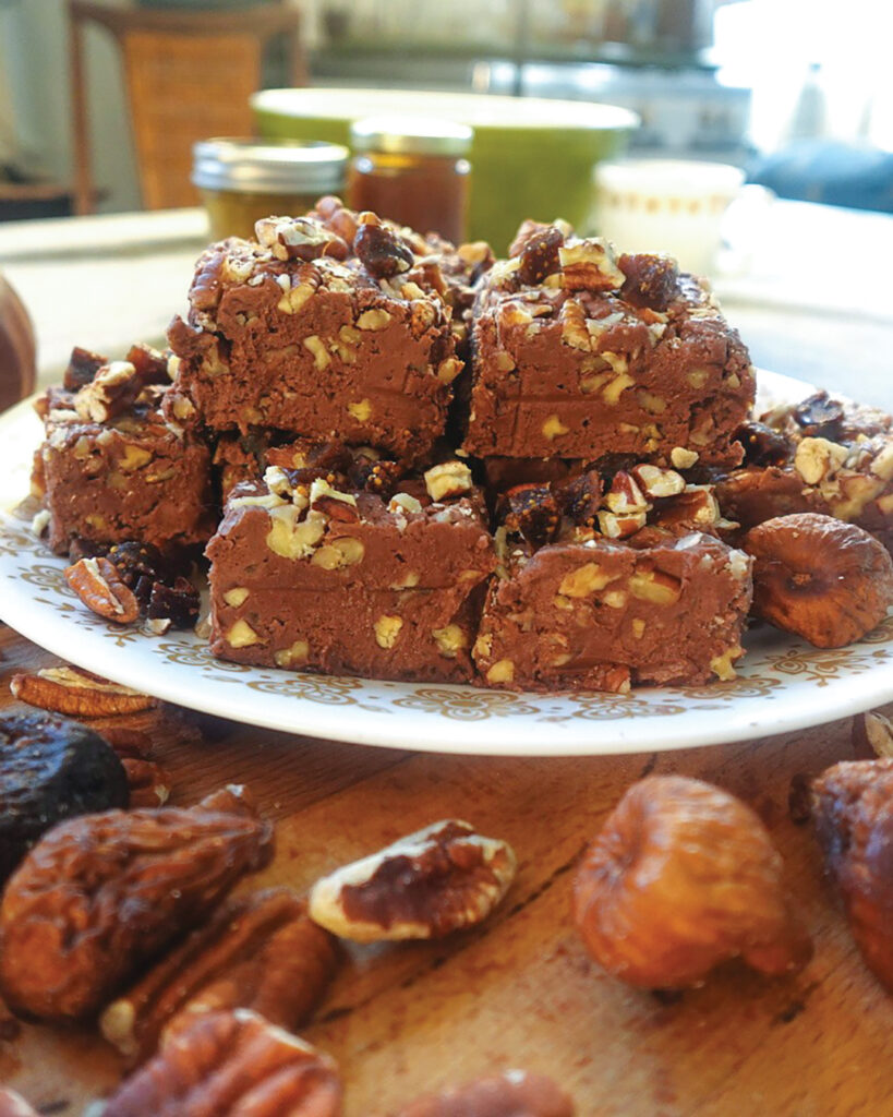 Fig Preserves, Pecan, and Chocolate Fudge