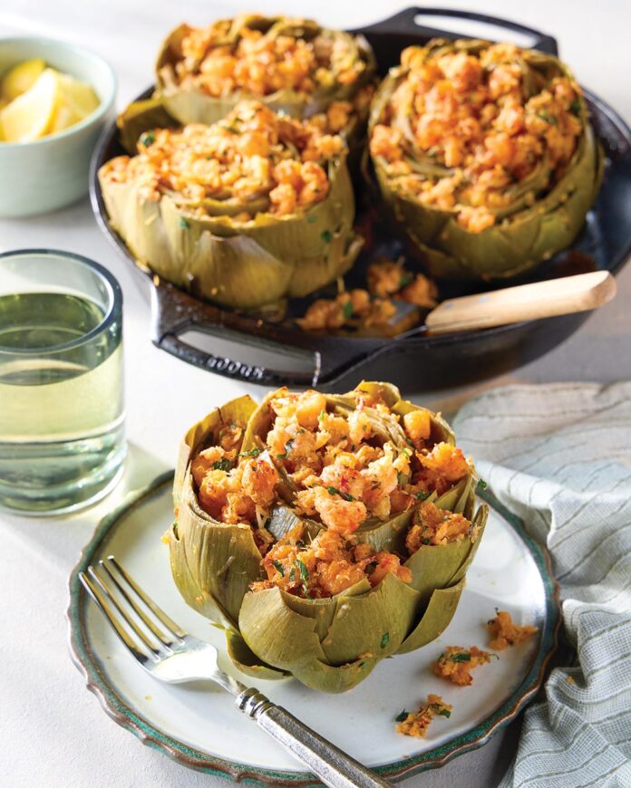 Crawfish-Stuffed Artichokes