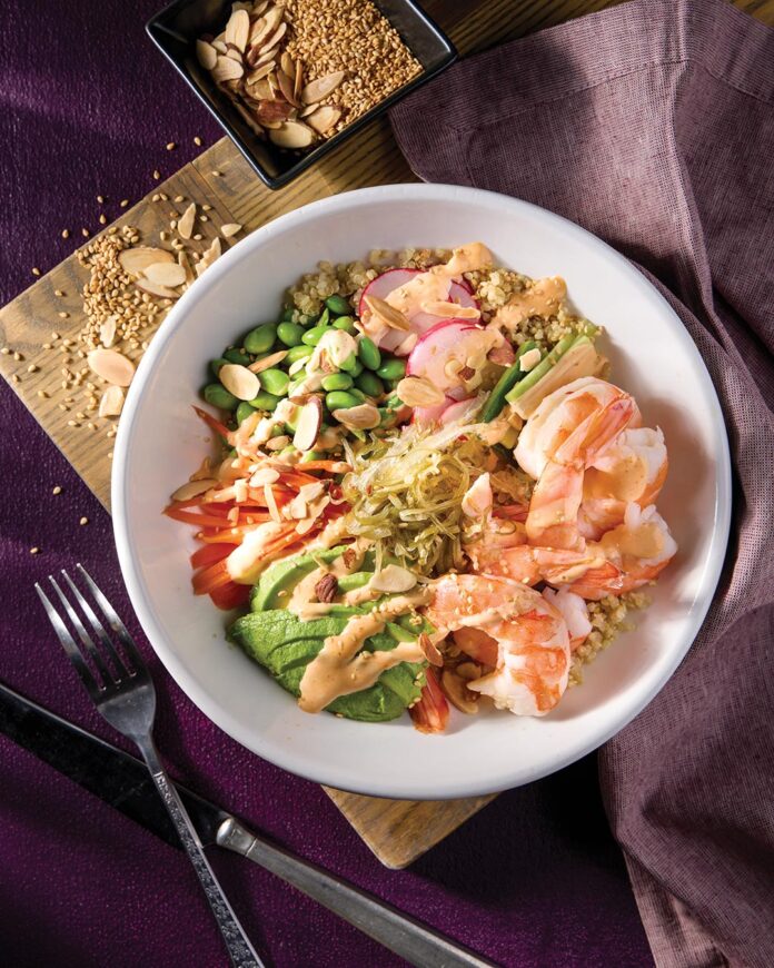 Spicy Shrimp Poké Bowl