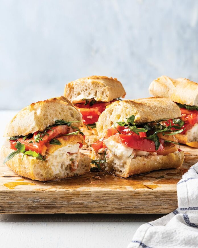 Marinated Tomato Sandwiches