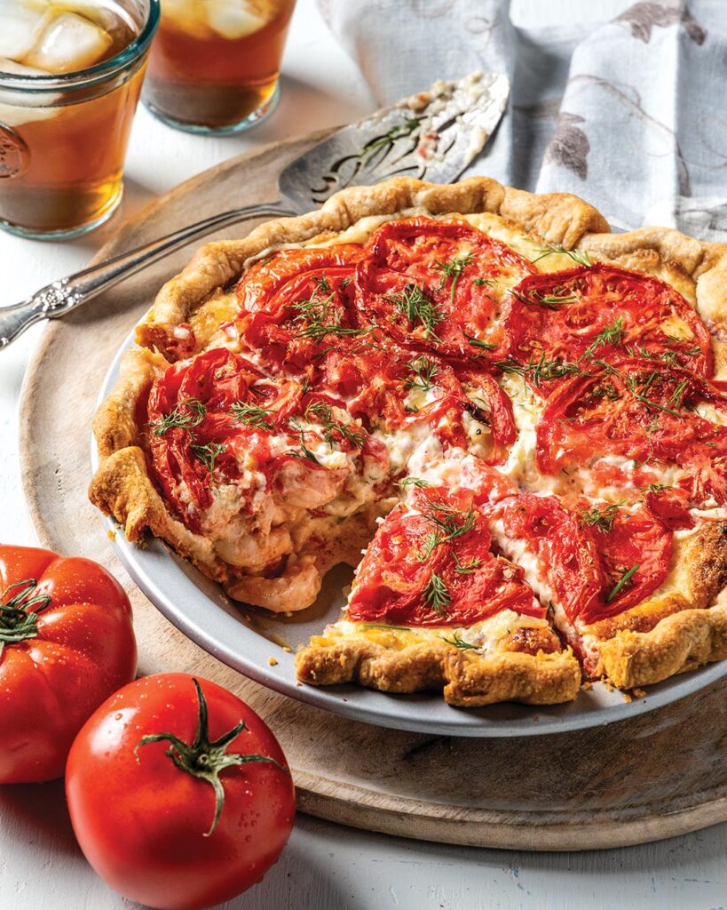 Shrimp and Tomato Pie