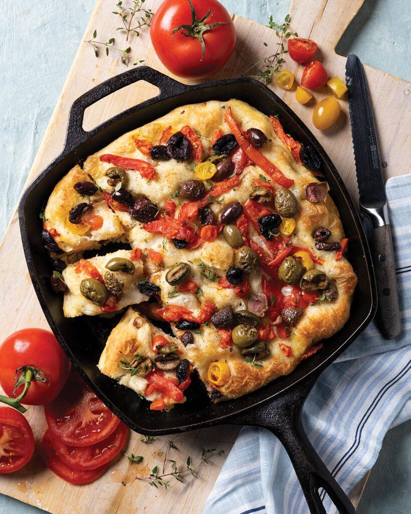 Tomato and Olive Focaccia