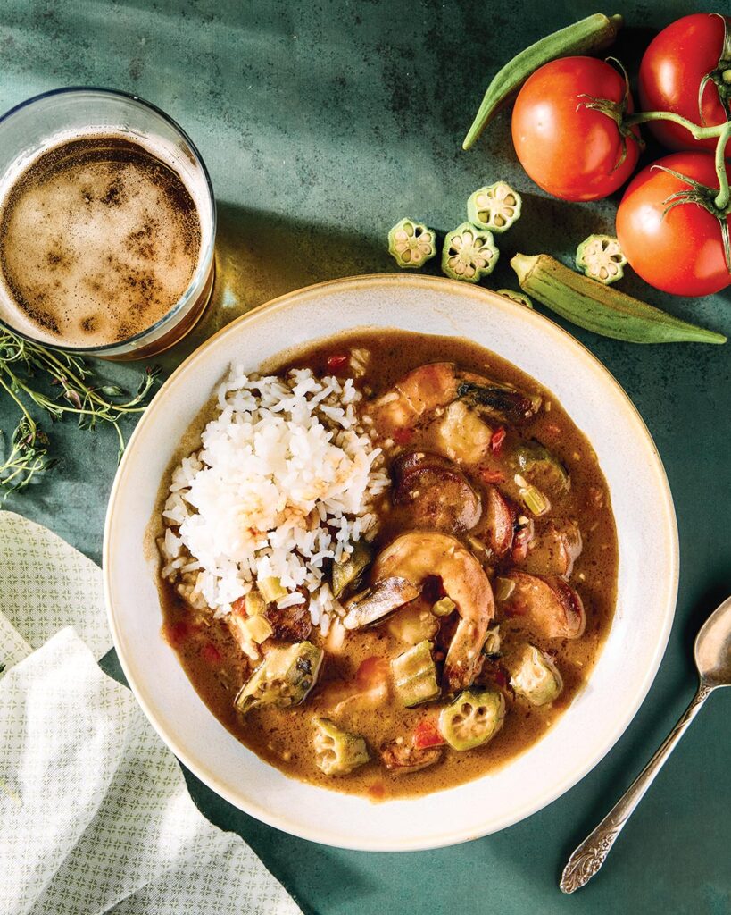 Shrimp, Andouille, and Okra Gumbo
