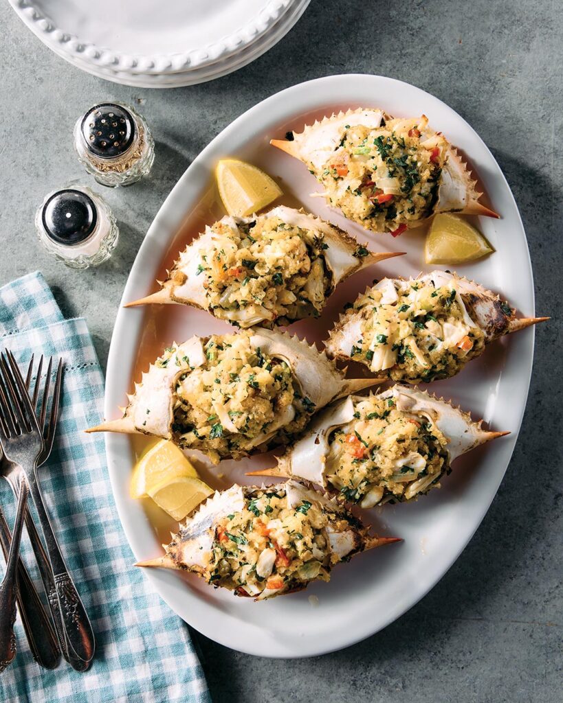 Stuffed Blue Crabs