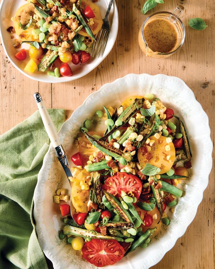 web-Succotash-SaladJB117 Charred Okra Succotash Salad